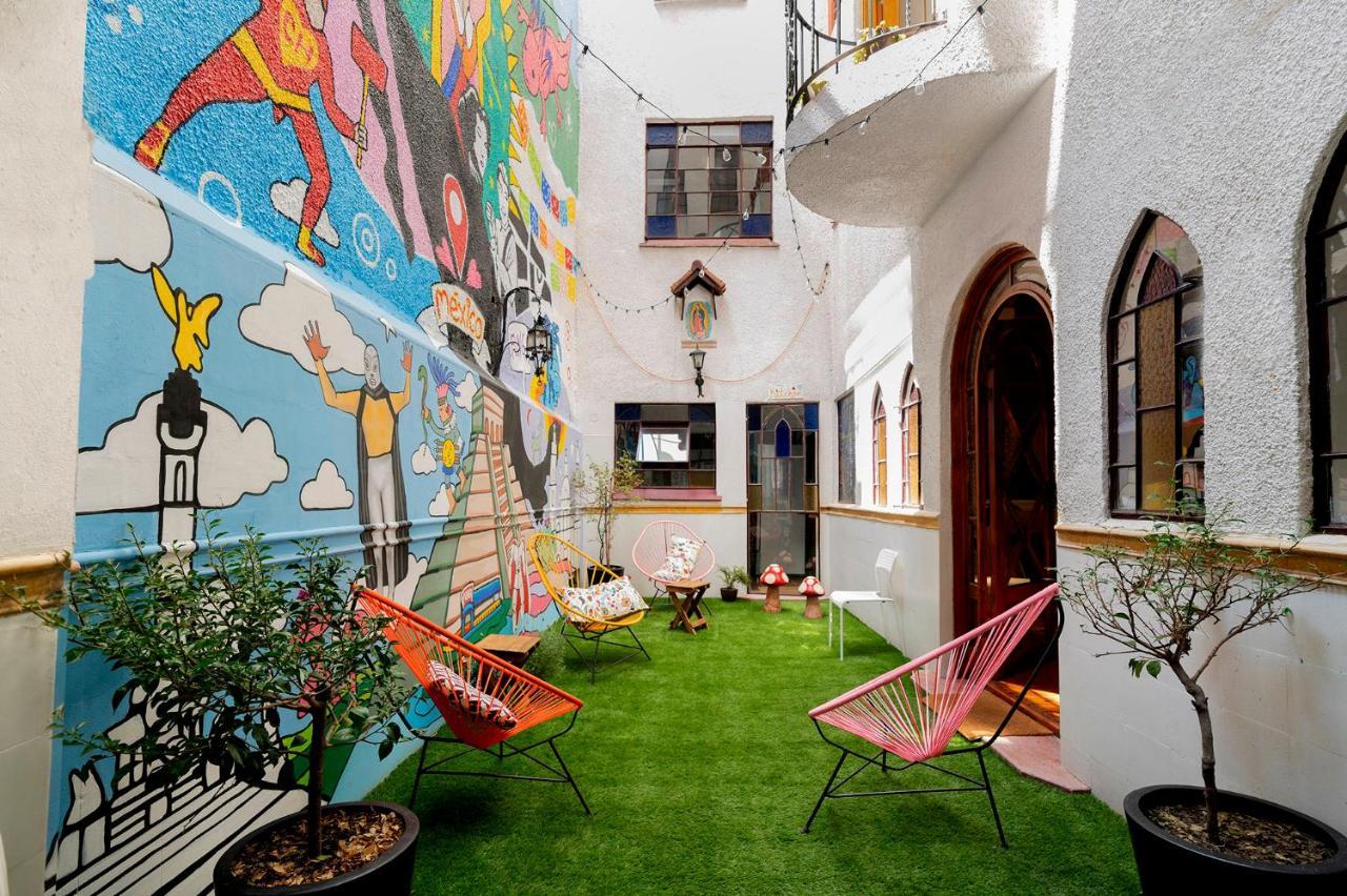 Hostal Fungi Casa Rosa Ciudad de México Exterior foto